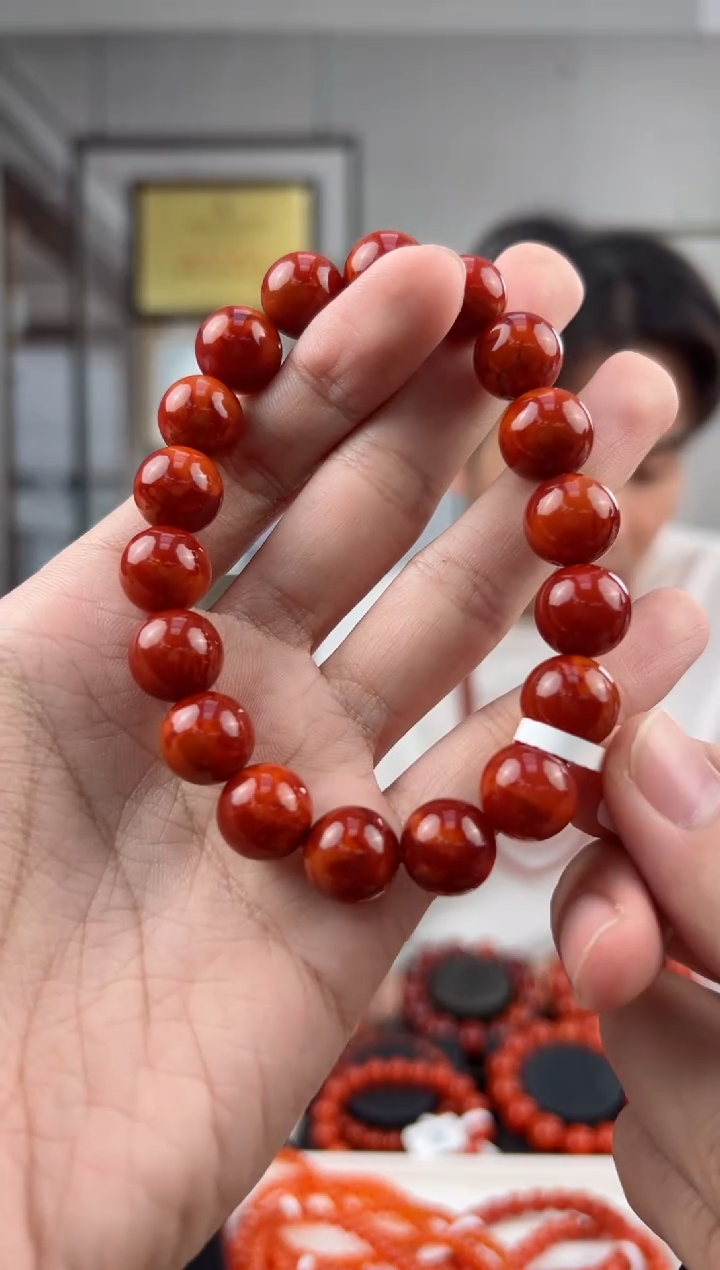 【闪购商品】南红玛瑙单圈未镶嵌@T05245@12MM