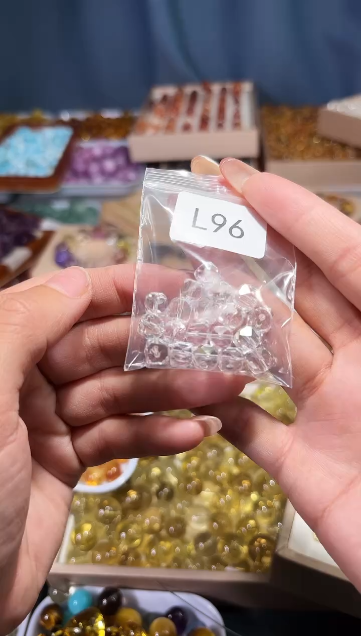 未镶嵌手串水晶L96白水晶钻切方糖发2颗