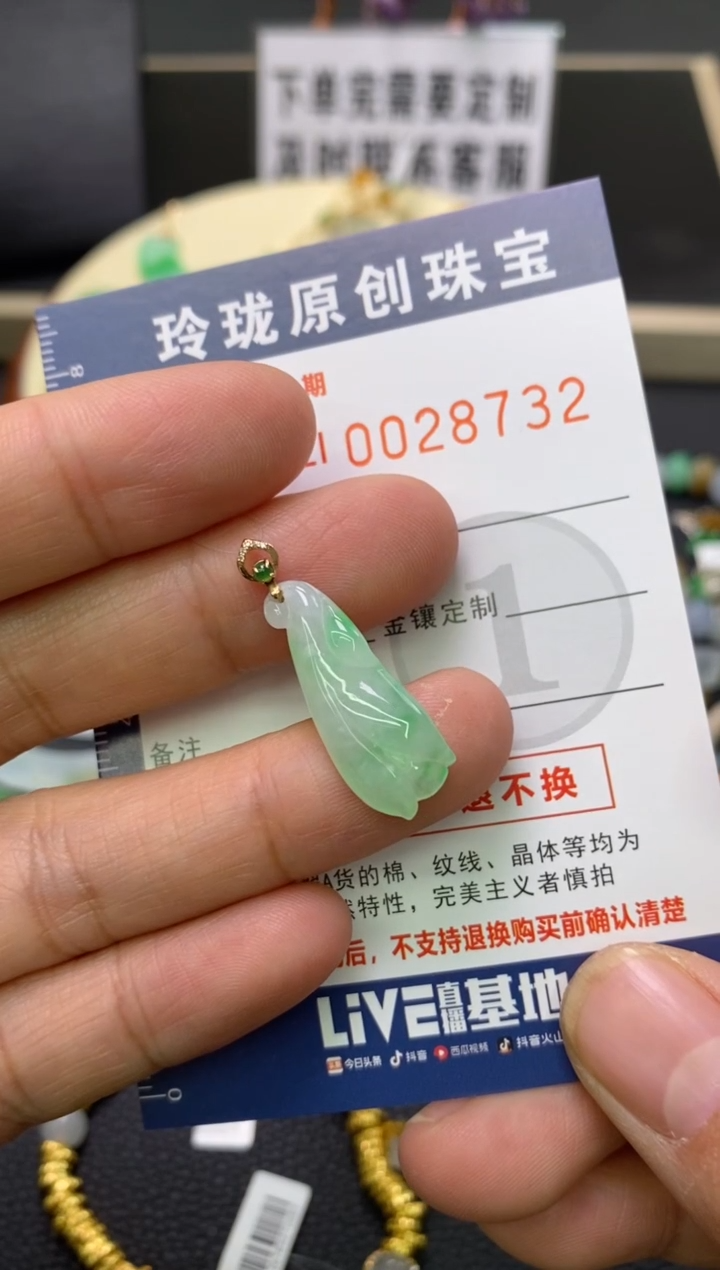 【闪购商品】翡翠颈饰未镶嵌翡翠净货28732