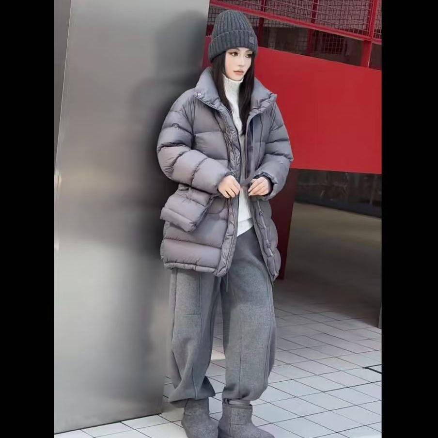 王姐专属-2025冬季新品高端休闲韩系中长款羽绒服【R-55087】