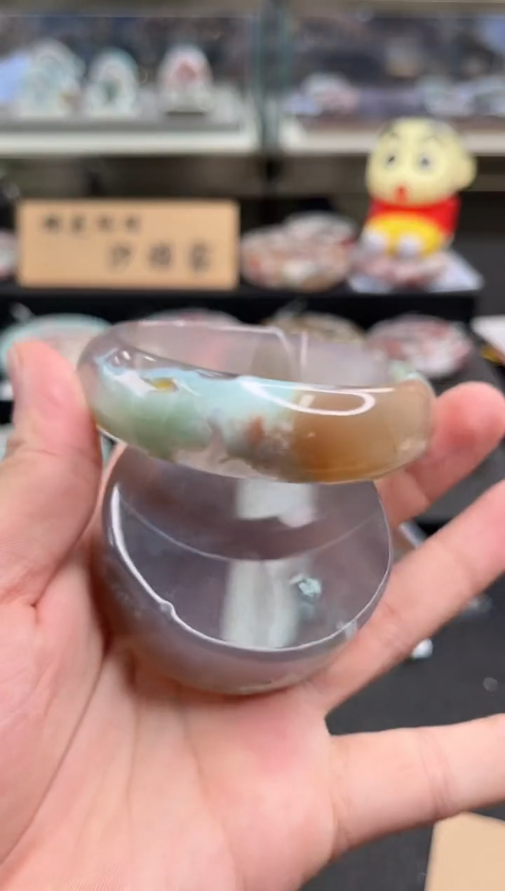 未镶嵌手镯石英质玉61圈口（赠品镯心）S9880