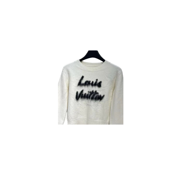 字母圆领长袖套头针织衫1010