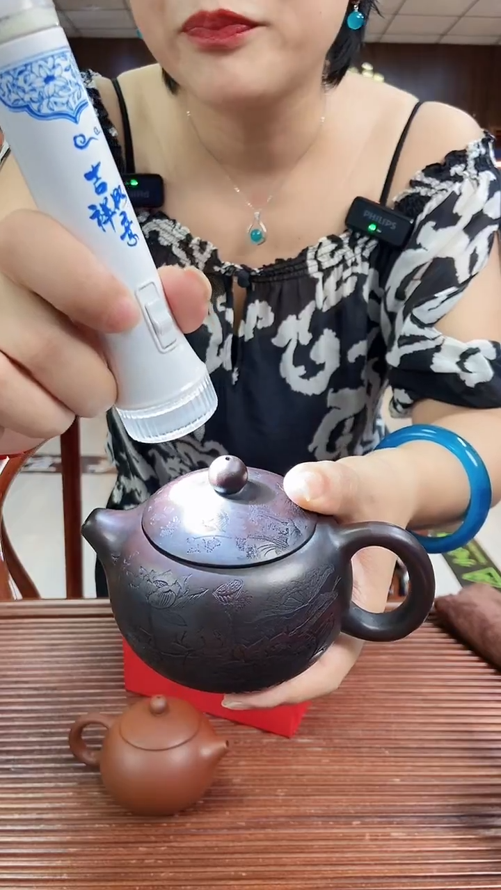 茶壶紫砂清风荷韵西施紫砂壶