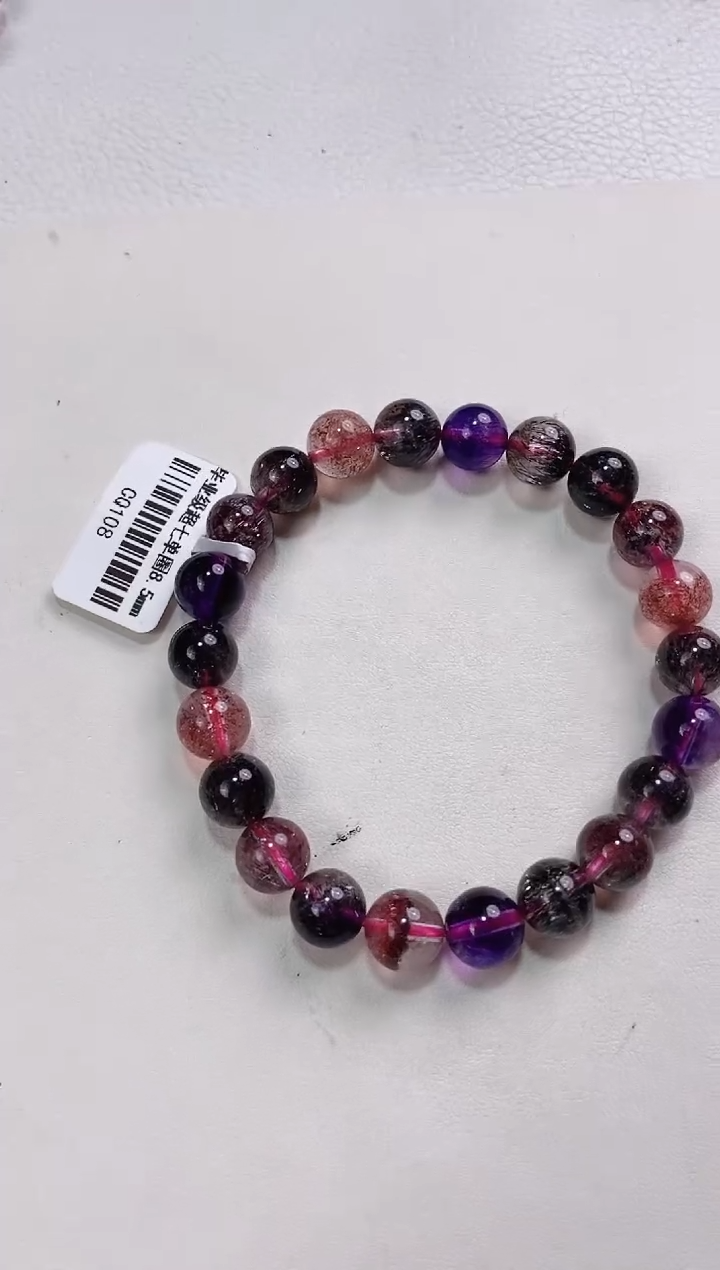 【闪购商品】水晶手链未镶嵌8mm多人多样性发其一