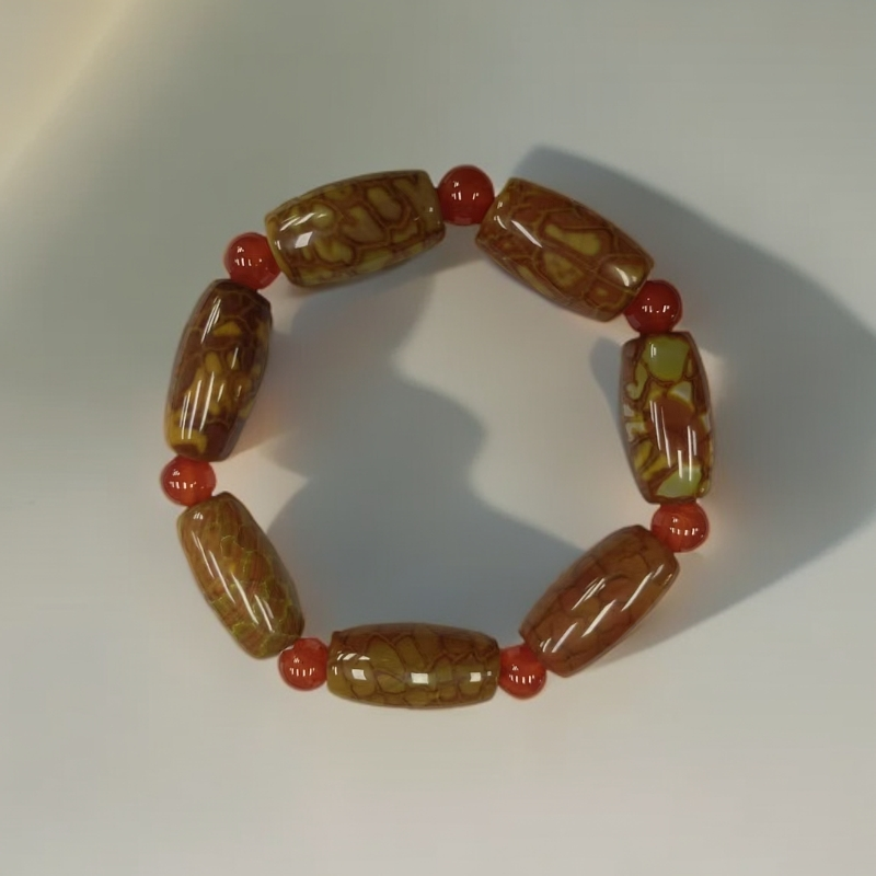 琳琳「珍藏精品」龙脉石手串A370