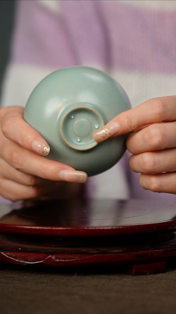 全品 仿古釉 支钉烧 普洱杯 