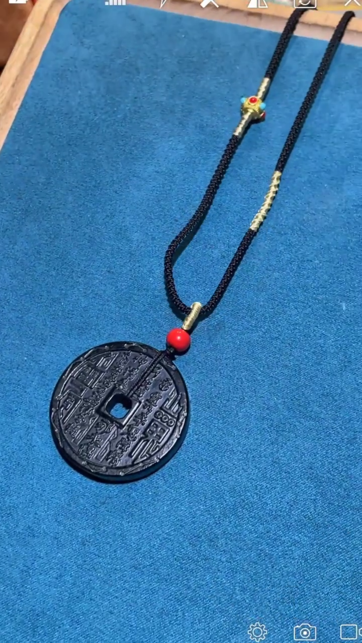 【闪购商品】和田玉BH908未镶嵌山鬼花钱 吊坠