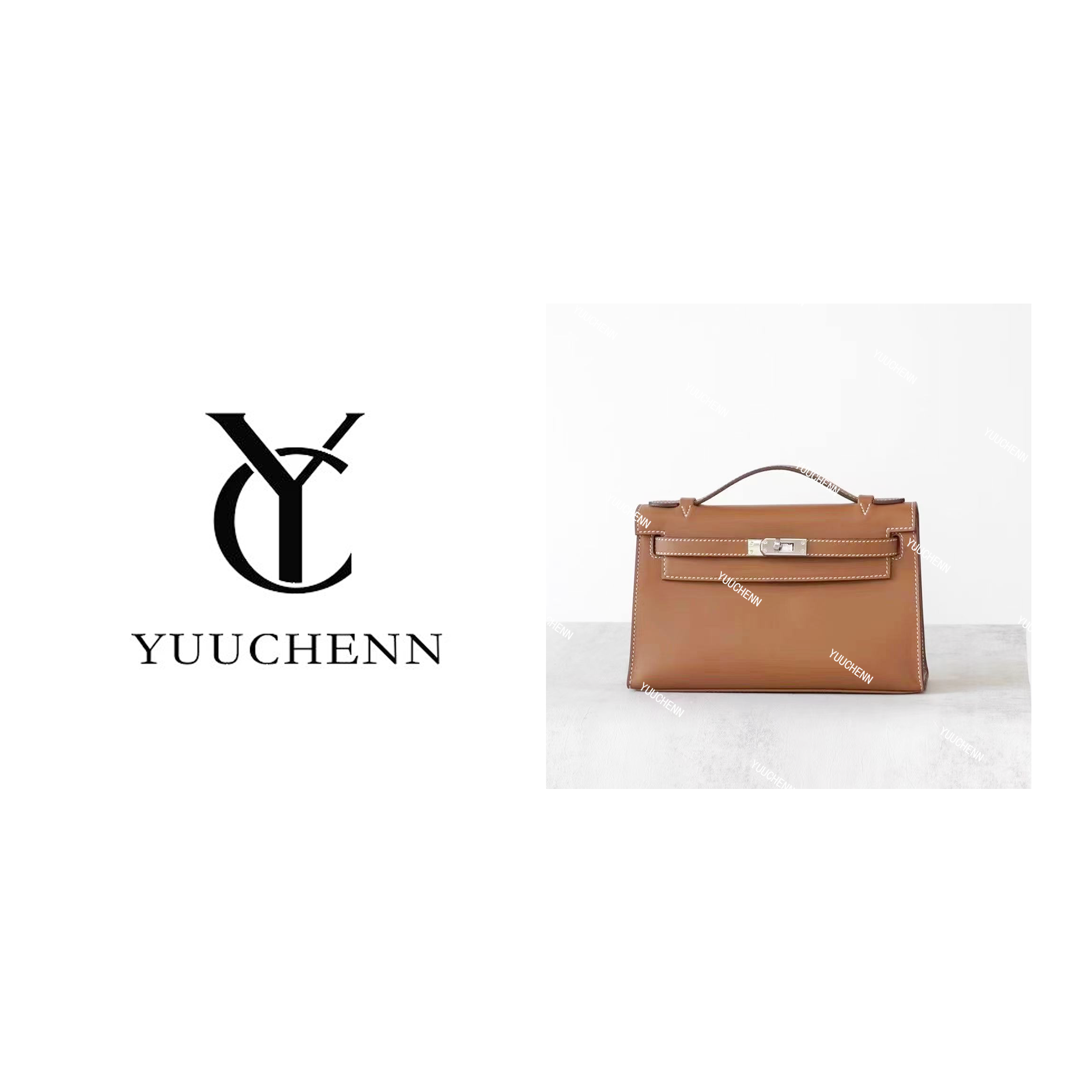 YUUCHENN 22cm原创设计高定真皮包 HH2256