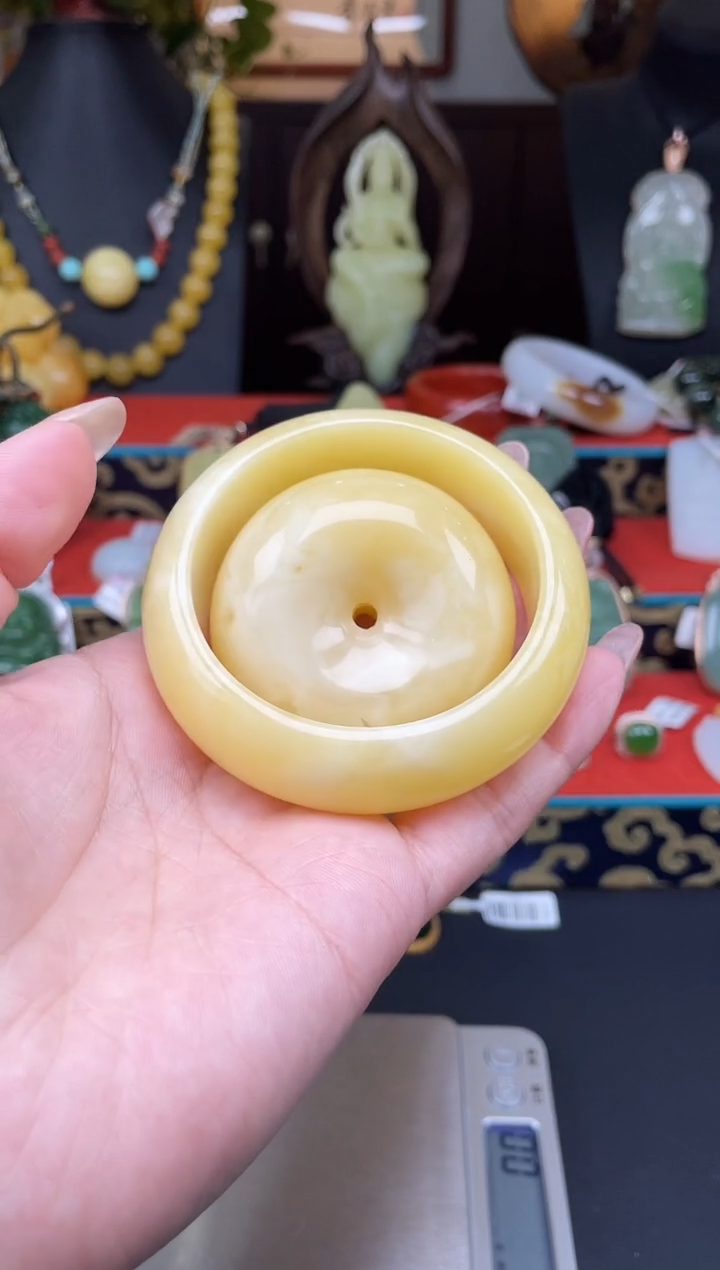 蜜蜡未镶嵌手镯手镯套装