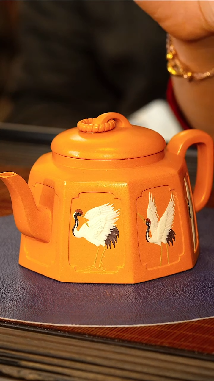 【闪购商品】紫砂茶壶SJK 橘黄砂 金钟