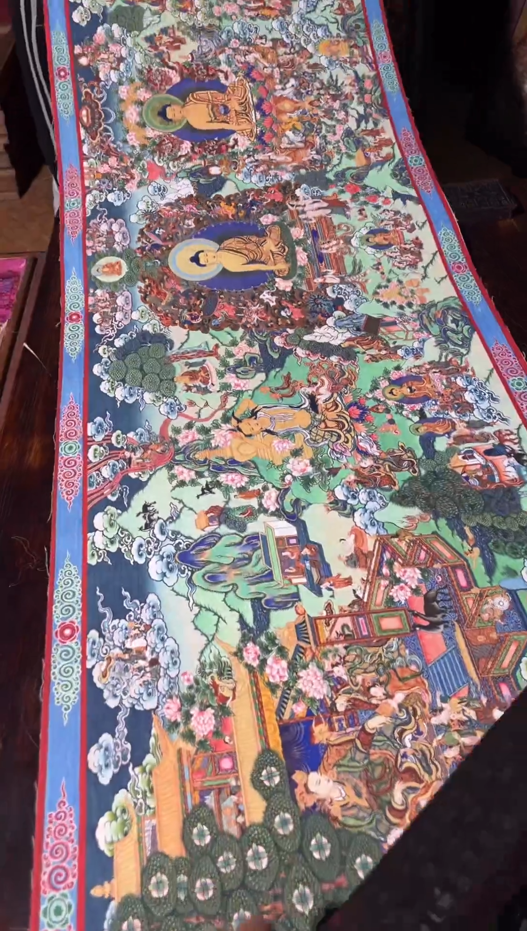 卷轴画卷轴画帅帅的唐卡