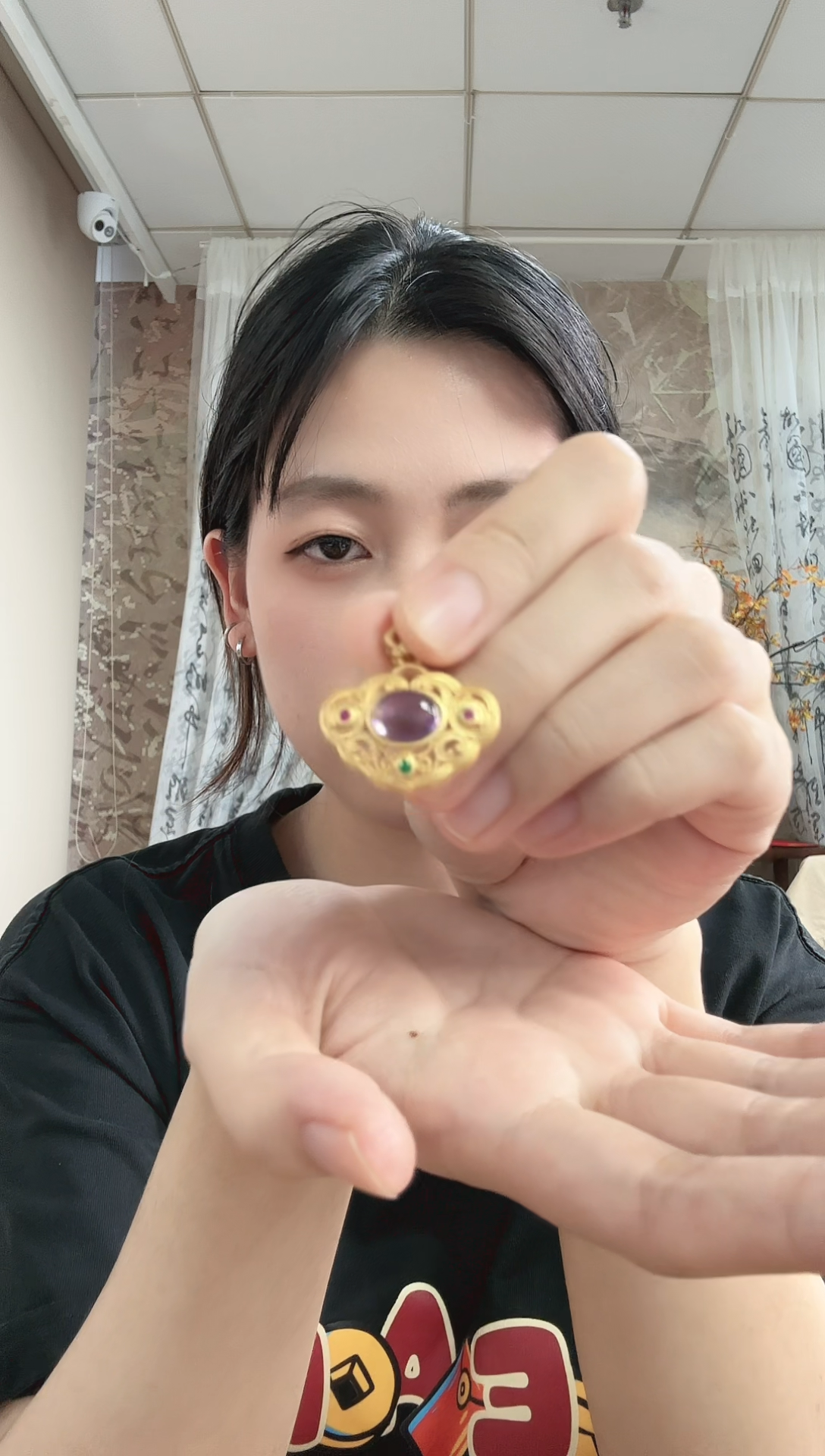 银S925镶嵌吊坠(不含链)水晶水晶吊坠