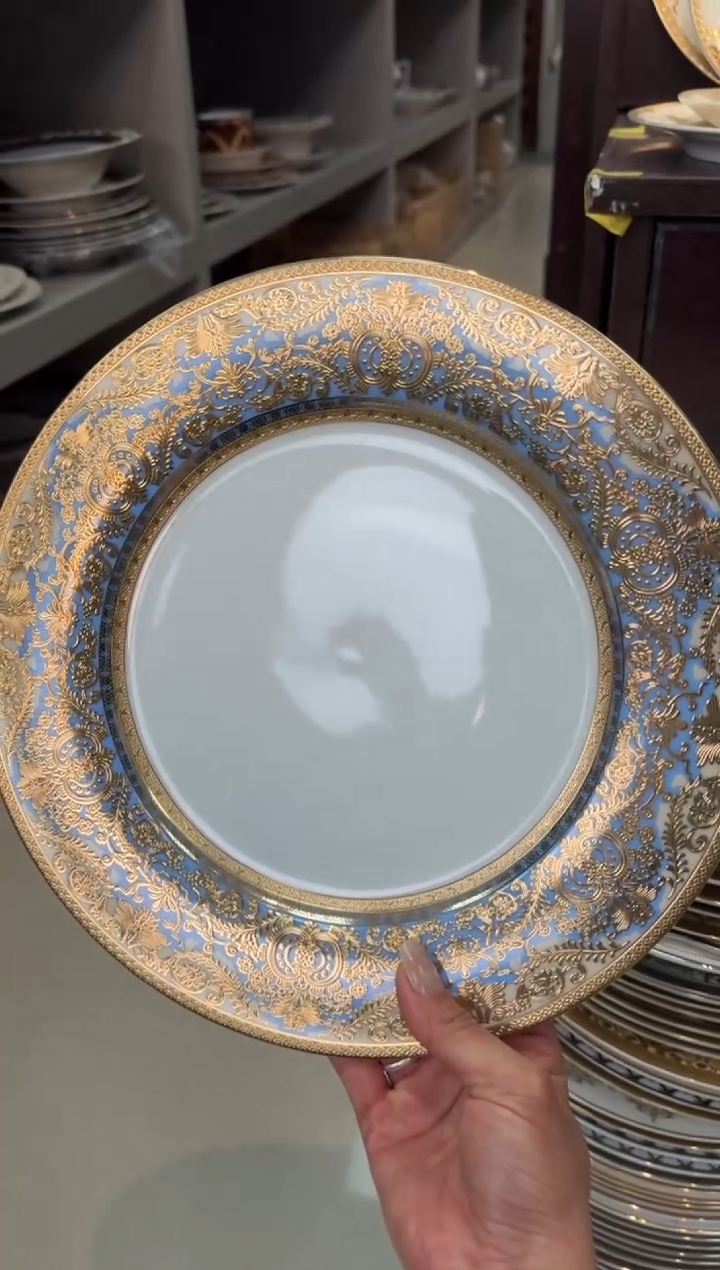 【闪购商品】瓷片10.5寸平盘1个微瑕  福利价