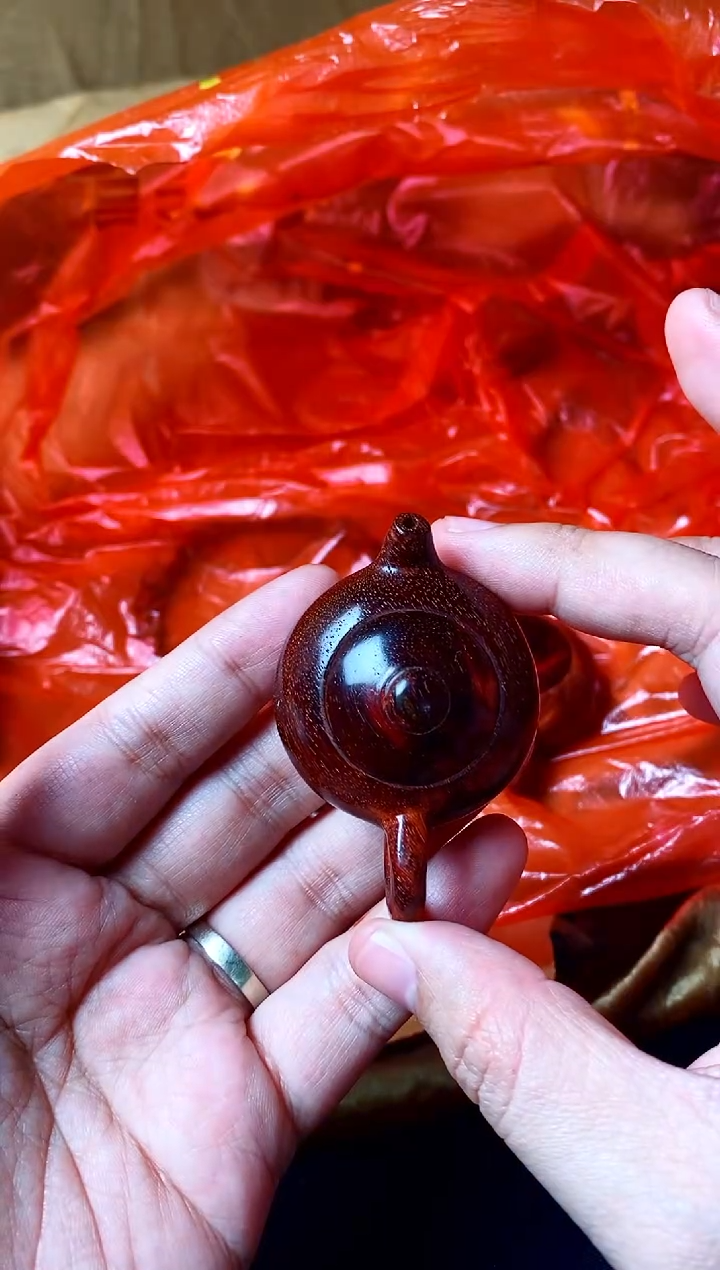 檀香紫檀（小叶紫檀）把把壶