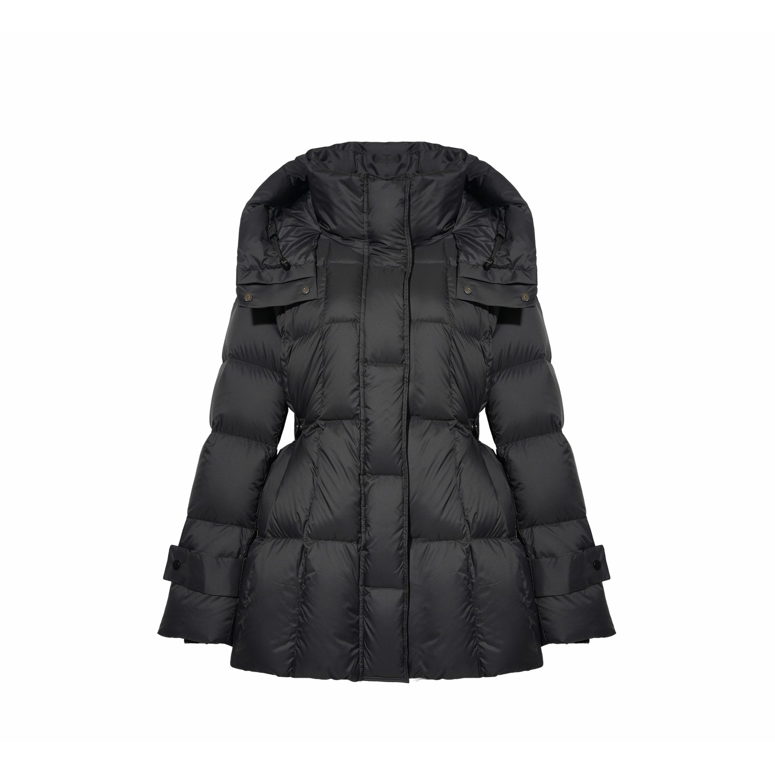 【小满专属】老钱风复古摩登收腰气质中长款羽绒服6832