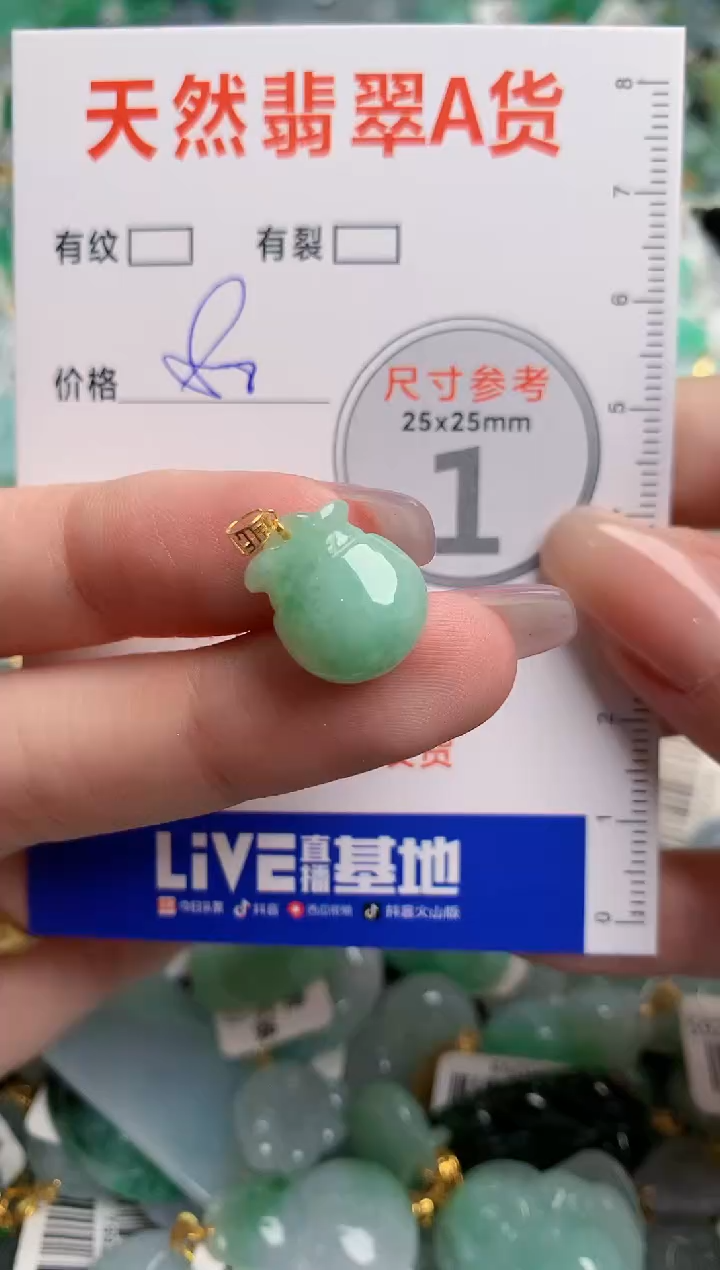 翡翠18K金镶嵌颈饰24001960