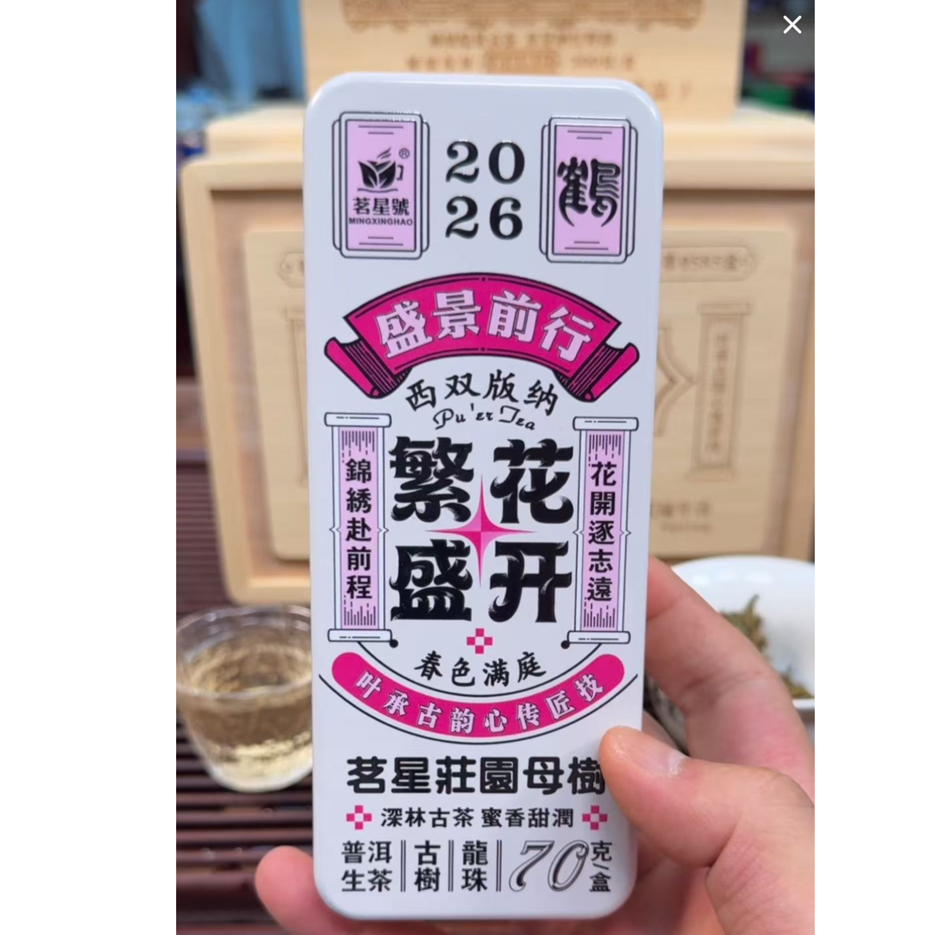 2026年（茗星庄园）古树普洱生茶龙珠 70克/盒
