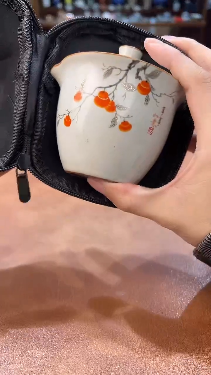真的很便宜会开片的旅行茶具