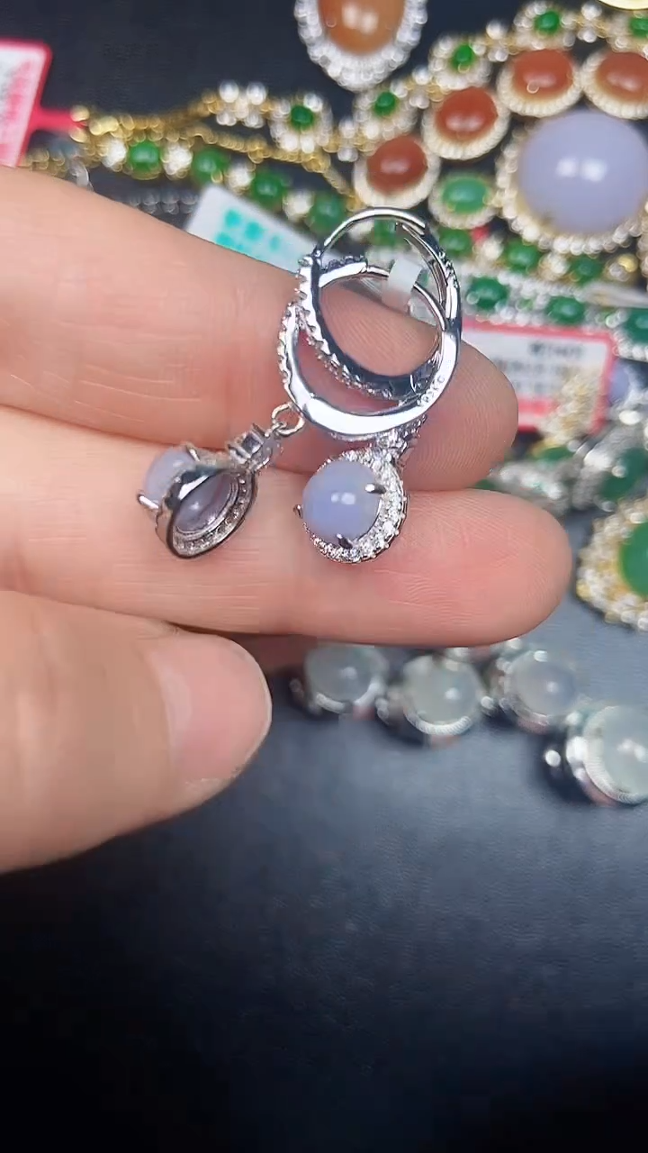 银S925镶嵌戒指翡翠1870