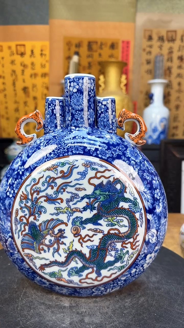 【闪购商品】瓶景德镇陶瓷客厅摆件