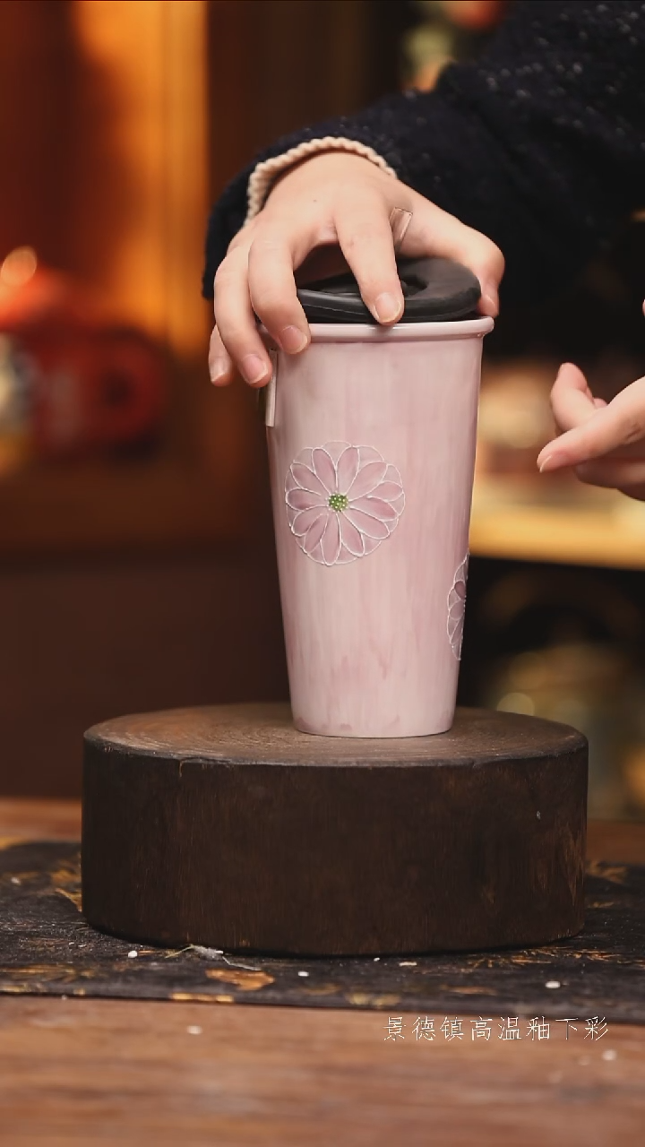 陶瓷景德镇高温釉下手绘陶瓷@L191@