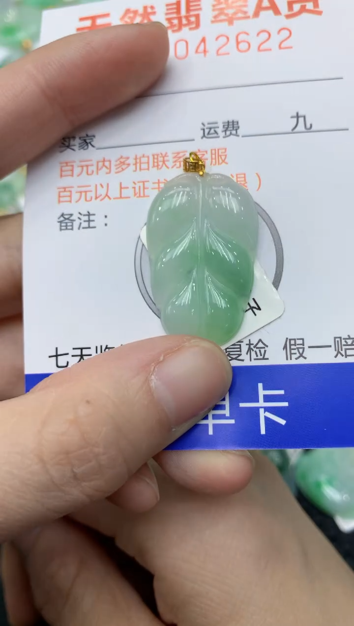 【闪购商品】翡翠颈饰18K金镶嵌11111111