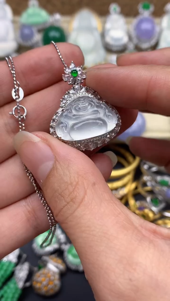 【闪购商品】翡翠颈饰18K金镶嵌471-中国好珍宝