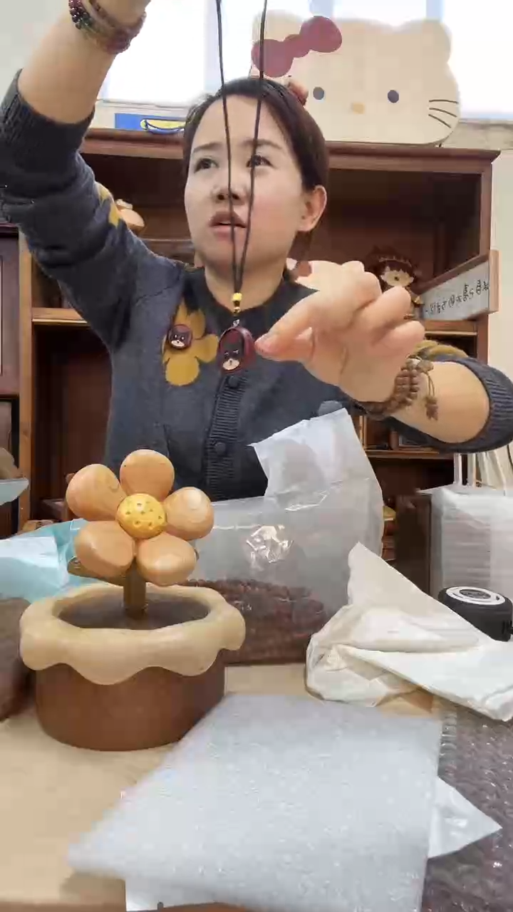 木猫咪项链         编号803