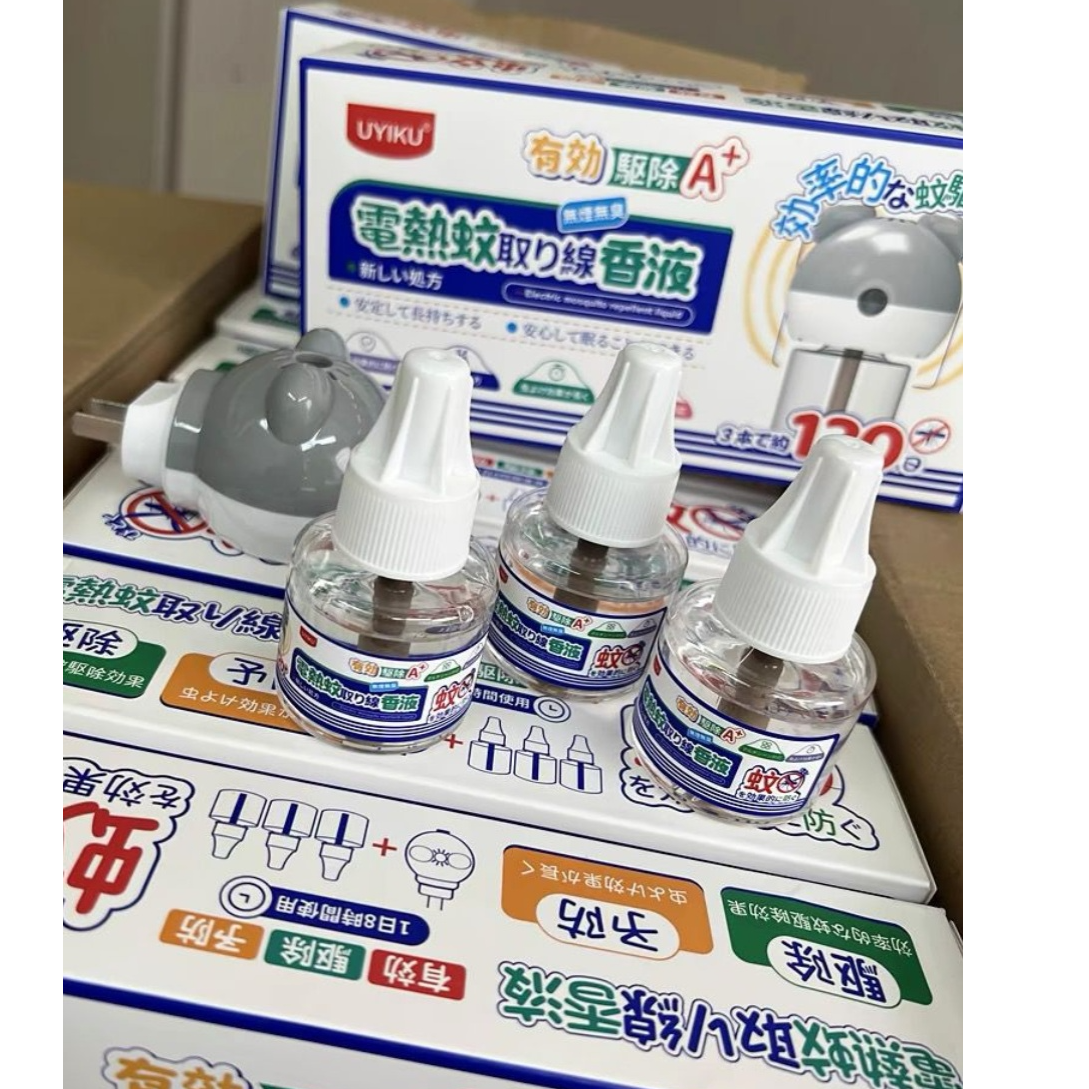 日式UYIKU高效电蚊香3+1套装蚊香液