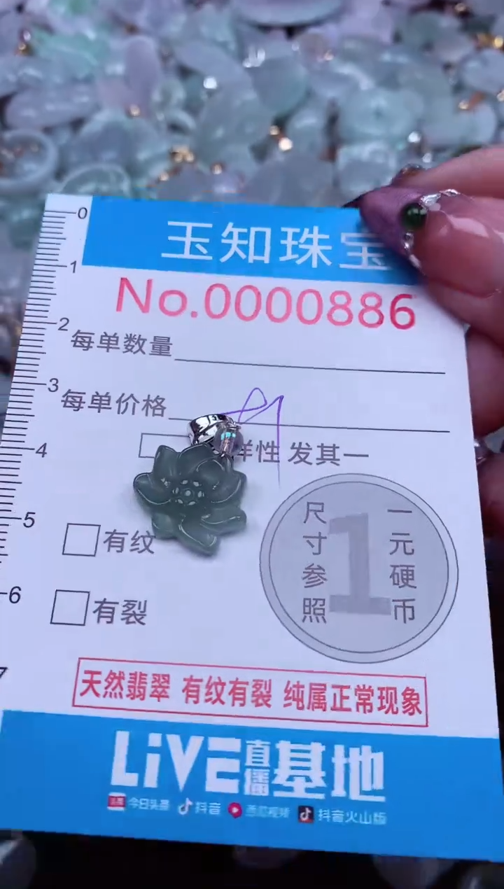 吊坠(不含链)未镶嵌翡翠886