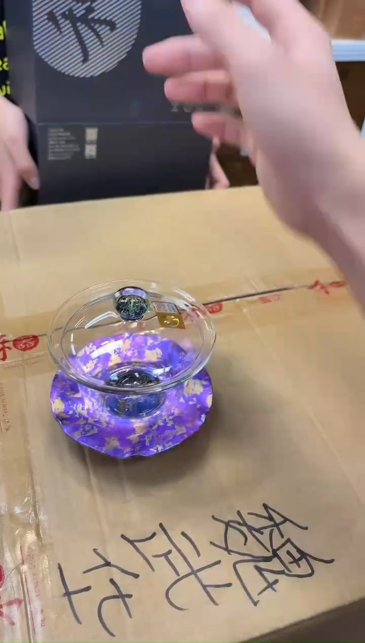 禾器-斑斓曜辰盖碗-星云紫