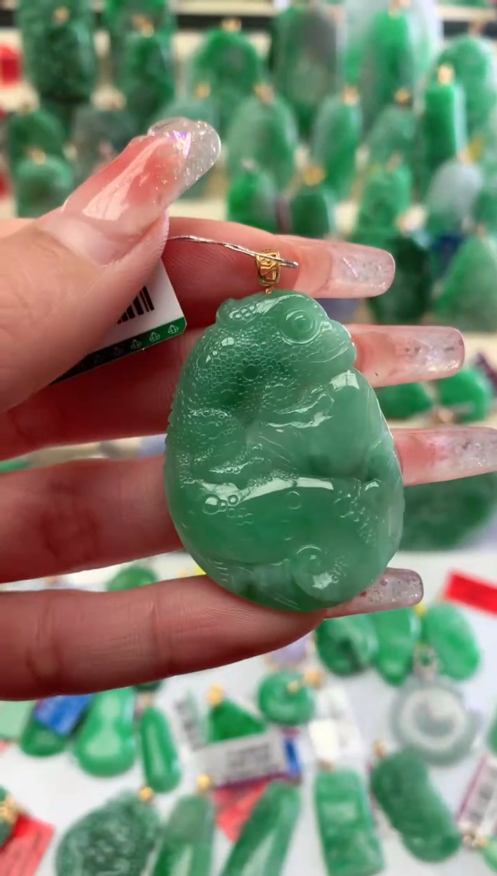 【闪购商品】翡翠颈饰银S925镶嵌挂件