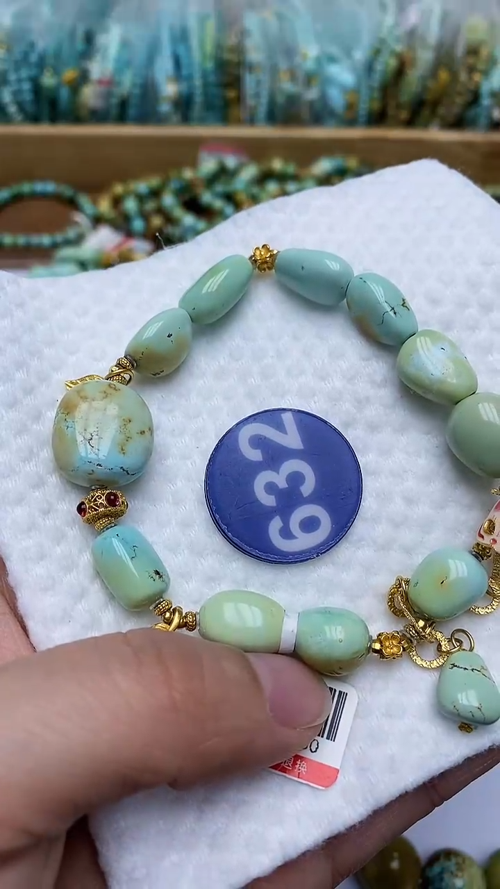 【闪购商品】绿松石手链银S925镶嵌632