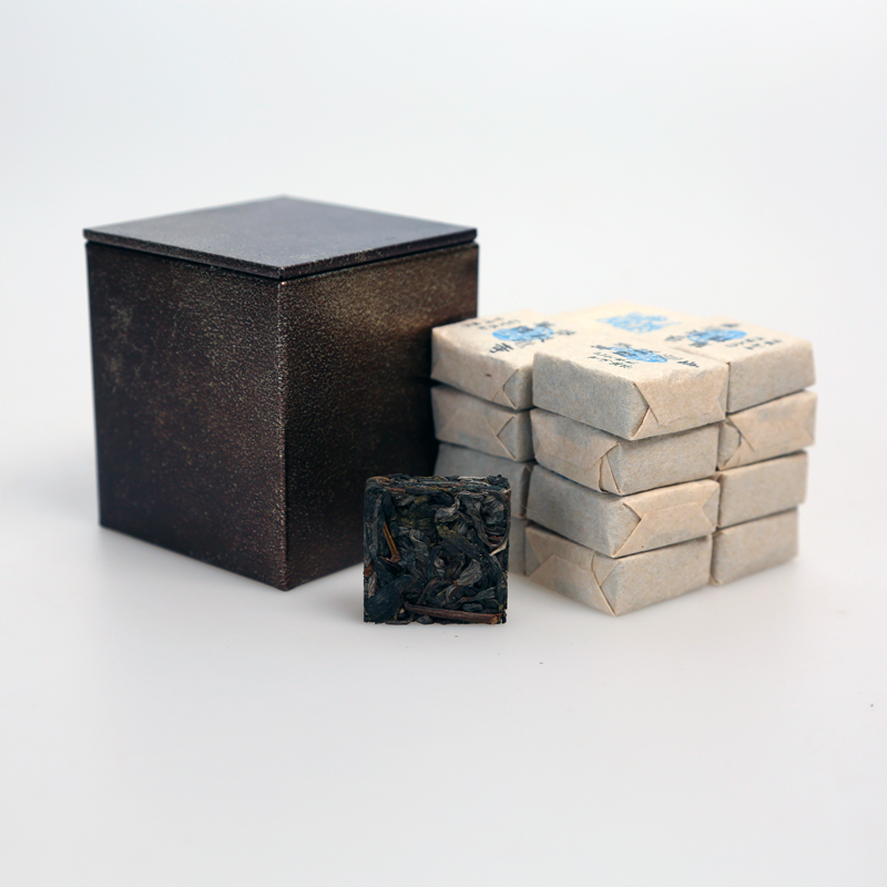 等放漏：曼西良古树2021春（勐宋广镜)16块小茶砖 铁盒装 01201