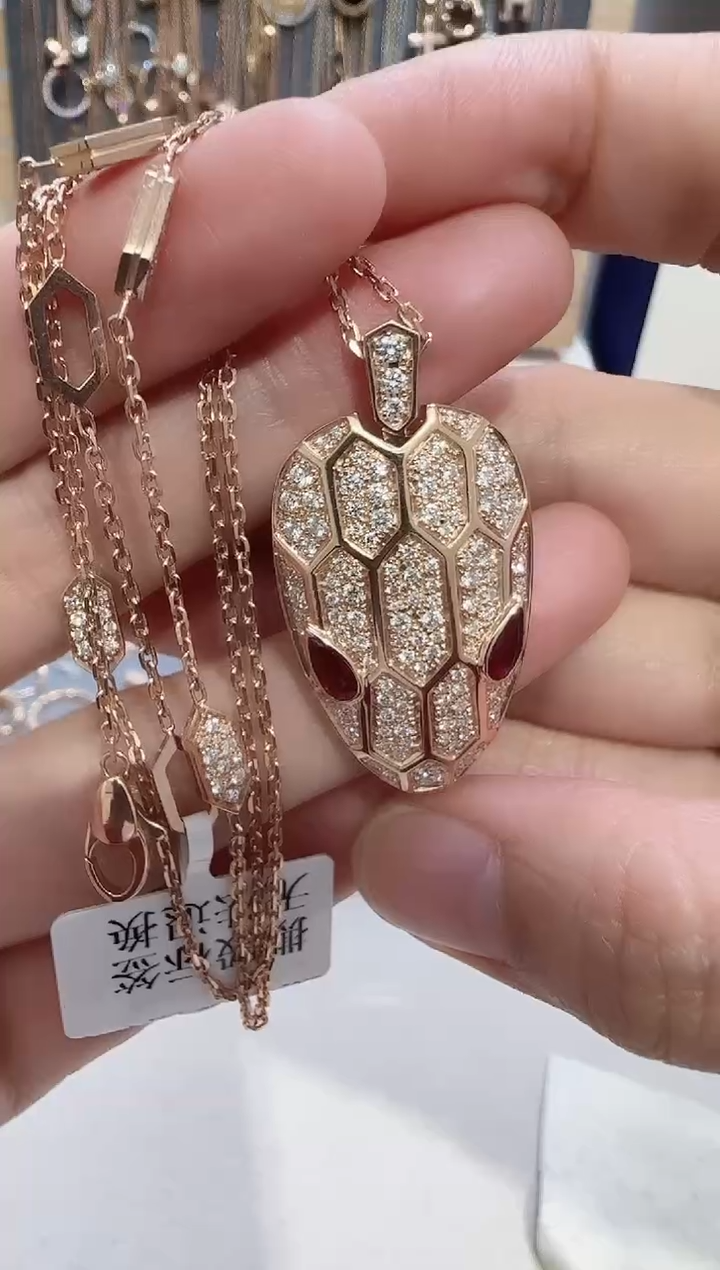 【闪购商品】天然钻石套链18K金镶嵌多样性发货发其一