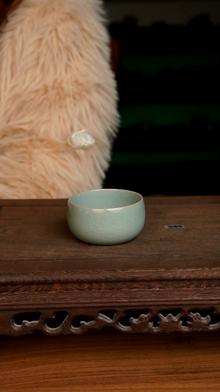 杯呂****制仿古禅定杯微微不完美