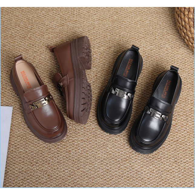 5167韩版舒适百搭软底休闲乐福鞋