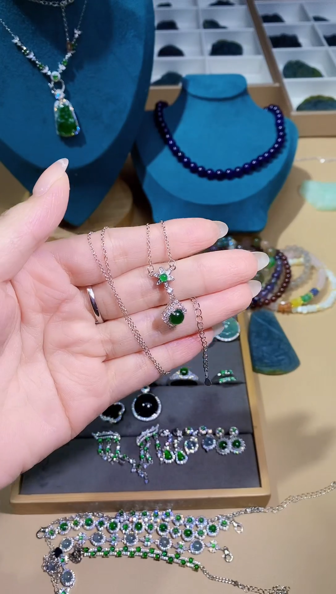 【闪购商品】翡翠颈饰银S925镶嵌多样性 发其一【39】