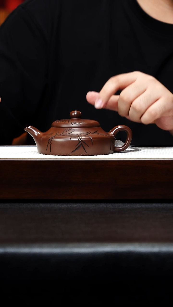 茶壶紫砂宜兴紫砂 静乐 底槽清 顾健根