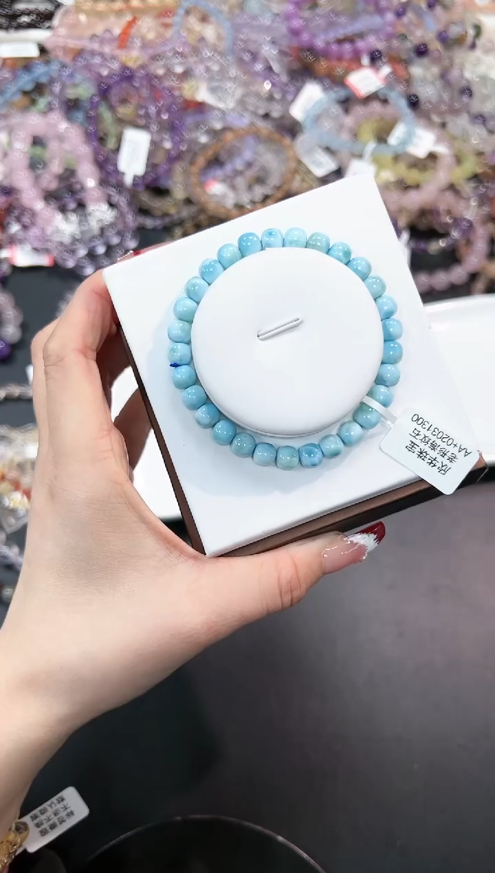 【闪购商品】针钠钙石（海纹石）手串未镶嵌73p多样性发其一/1条