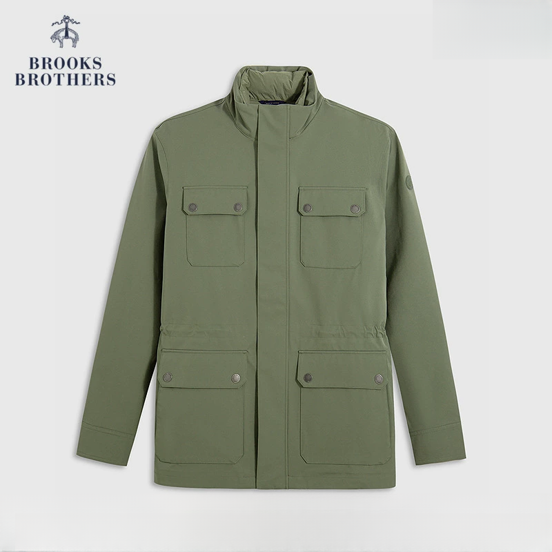 Brooks Brothers/布克兄弟男士秋冬新款巴恩风羽绒马甲内胆外套