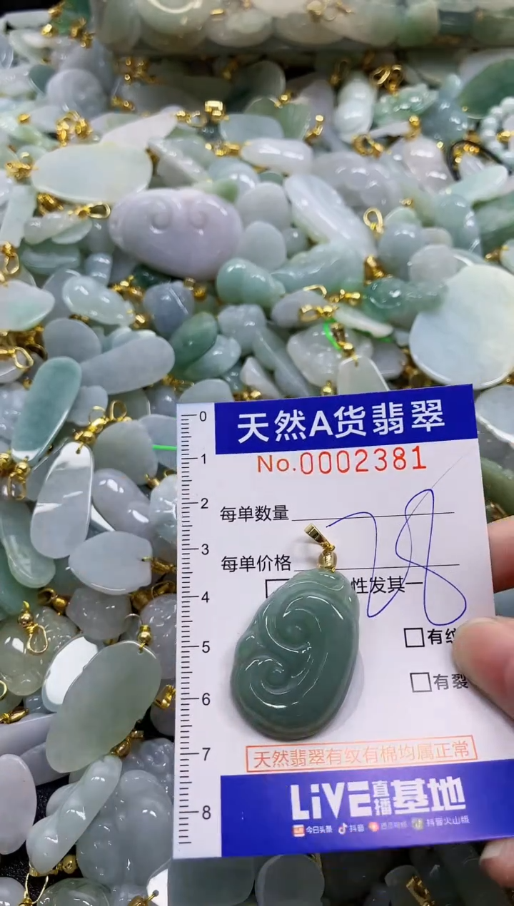 颈饰未镶嵌翡翠天然A货翡翠