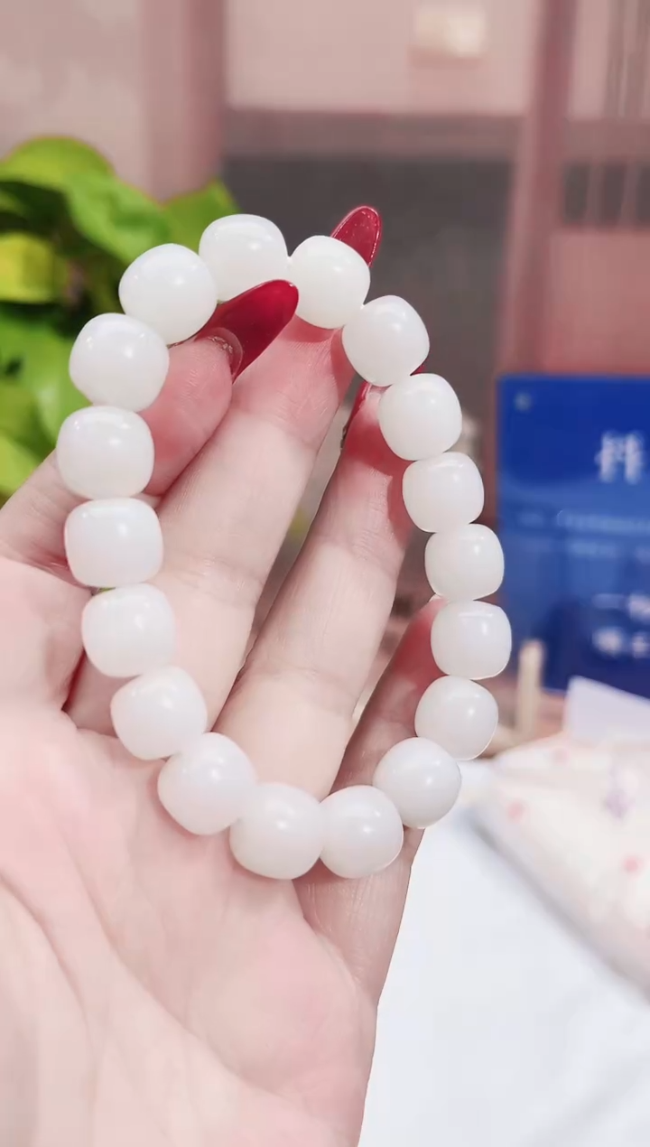 手串未镶嵌和田玉纯天然和田玉新疆95于阗羊脂白玉12