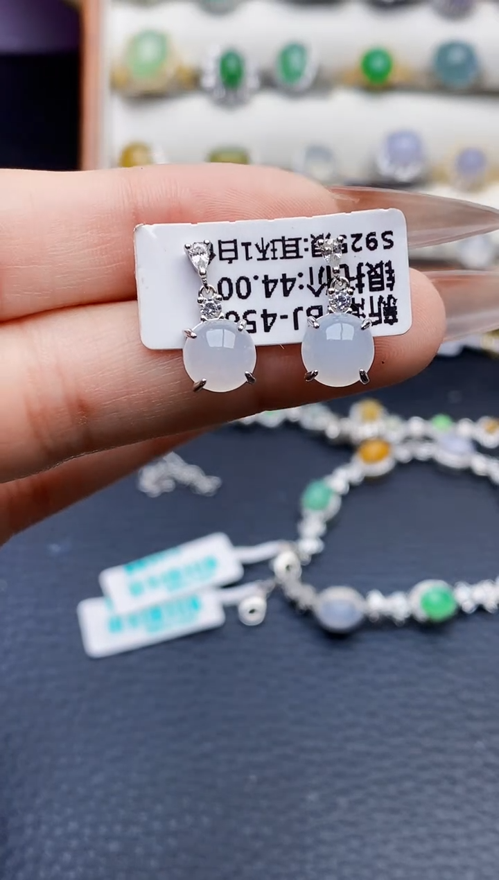 银S925镶嵌戒指翡翠2522