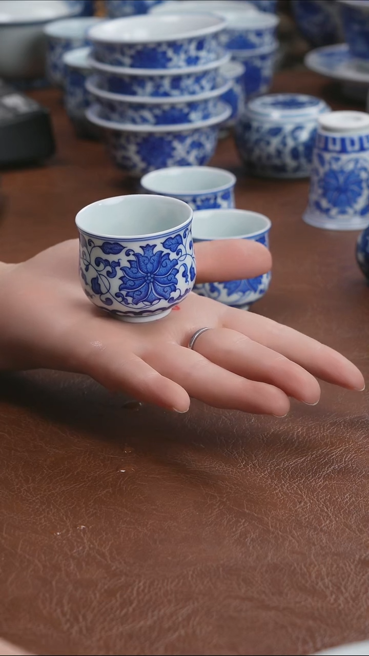 景德镇高端茶器墨奈手绘高端茶器