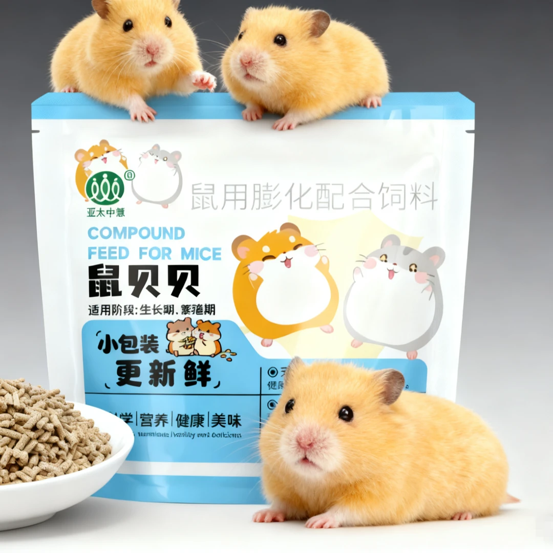 金丝熊仓鼠专用营养全价颗粒饲料适合全阶段美毛补钙120g*2 240克