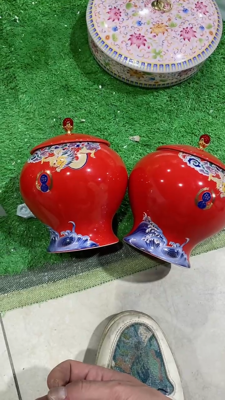 【闪购商品】罐（不带礼盒）陶瓷茶叶罐密封罐等