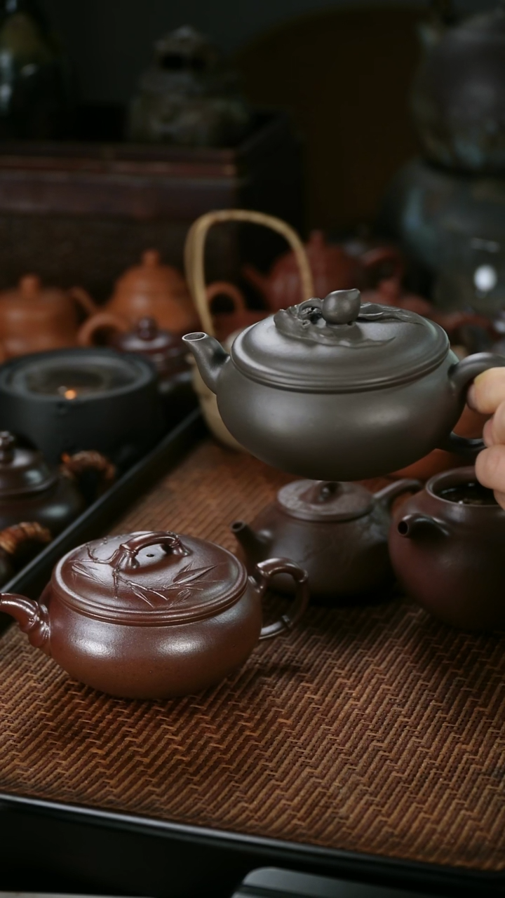 茶壶紫砂大**哥云凤壶天青泥