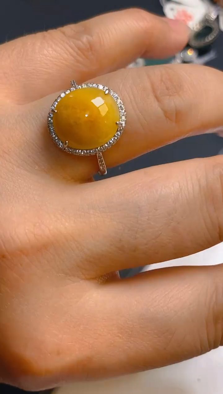 【闪购商品】翡翠耳饰银S925镶嵌天然A货翡翠1