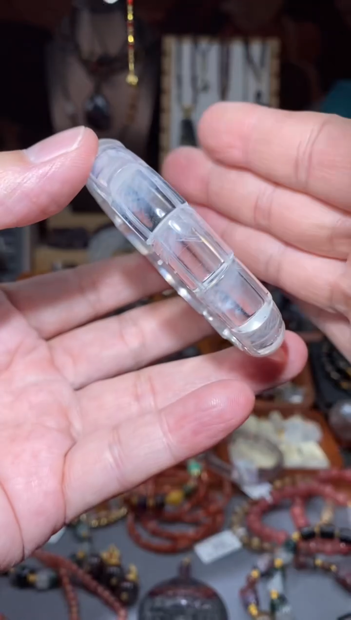 【闪购商品】水晶镯牌未镶嵌蓝针